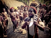 Bapak Yali, Kepala suku Dani, Wamena, Papua. Indonesia